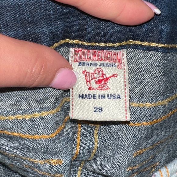 True Religion Dark Blue Boot Cut Jeans - Picture 5 of 6